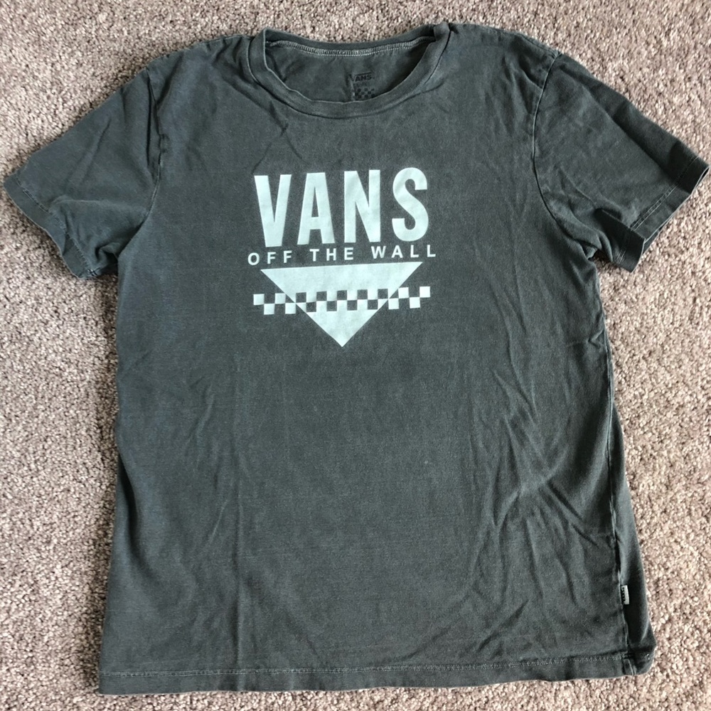 Vans Gray Unisex T-Shirt Small
